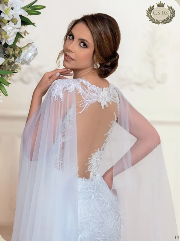 Vestido noiva detalhe costas